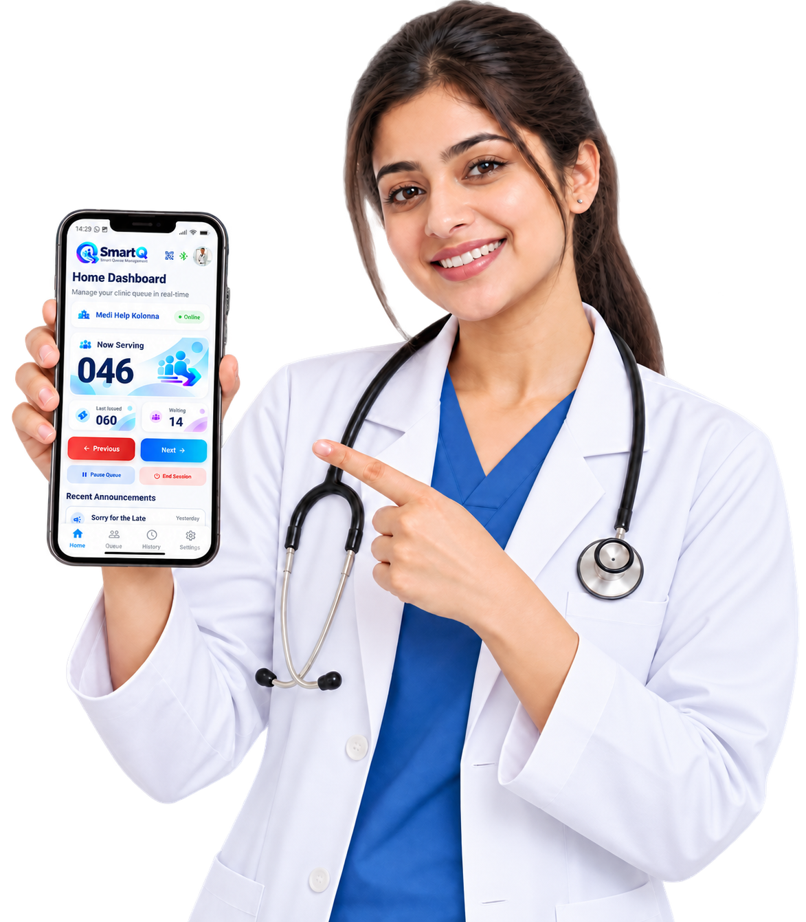 Doctor with SmartQ